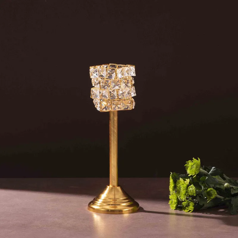 Luxe Prism Candle Holder (Gold) - Set Of Two media 4