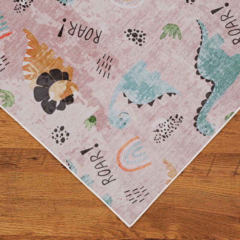 Twinkle Tumble Kids Polyester Anti-Skid Carpet - Pink media 5