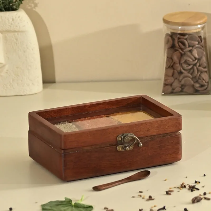 NauRasa I Wood Masala Box media 3