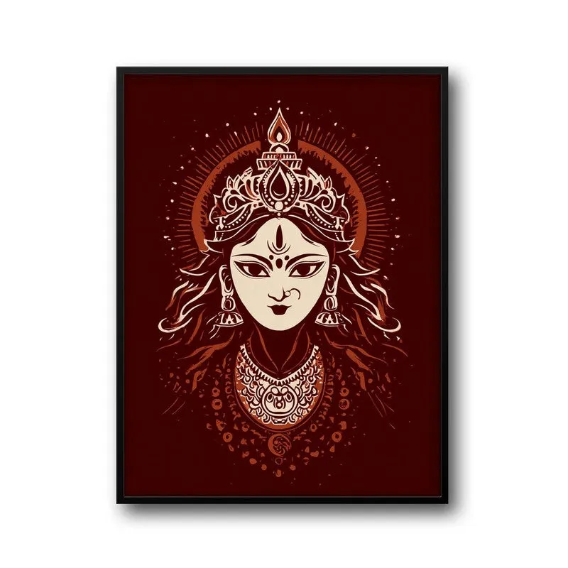 Divine Power Maa Durga Archival Paper Wall Art media 7