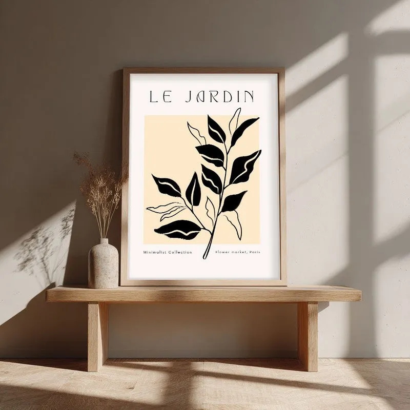 Foliage Canvas Wall Painting With Brown Frame media 4