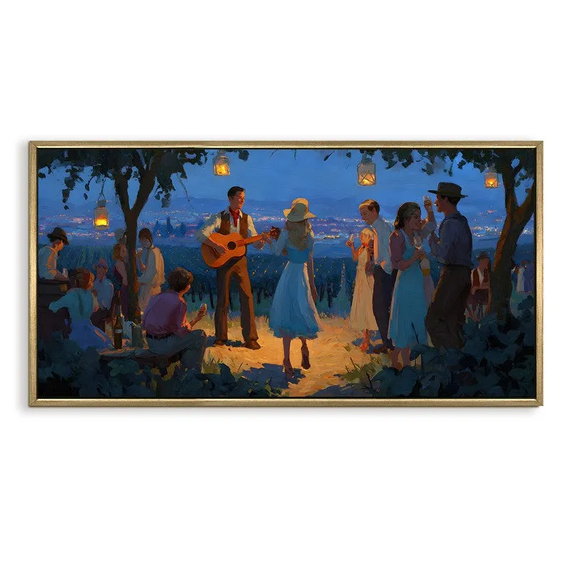 Moonfest Canvas Wall Painting With Frame media 3