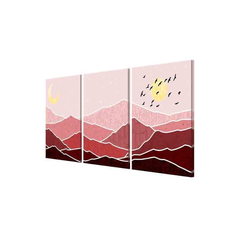 Day N Night Poly Canvas Wall Art - Set of Three media 4
