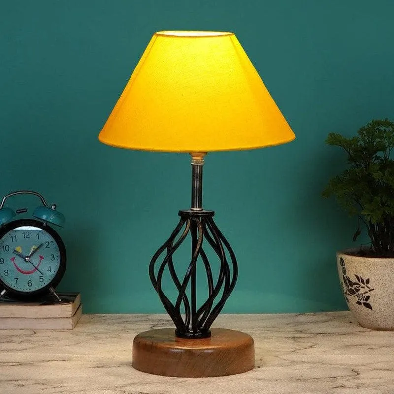 Georgia Fabric Table Lamp - Yellow,Black media 1