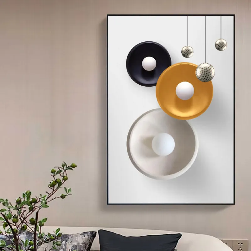 Holly Abstract Cotton Canvas Wall Art media 1