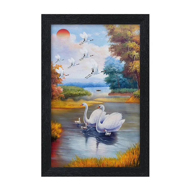 Swan Lake Wall Painting media 5