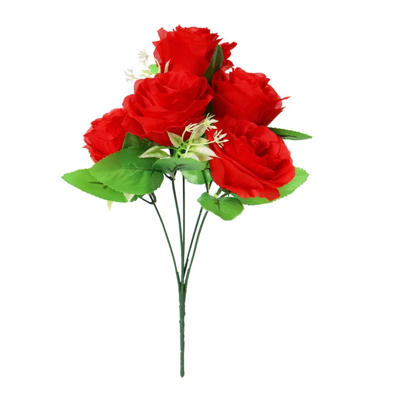 Fiora Artificial Rose (Red) Set of Two media 4