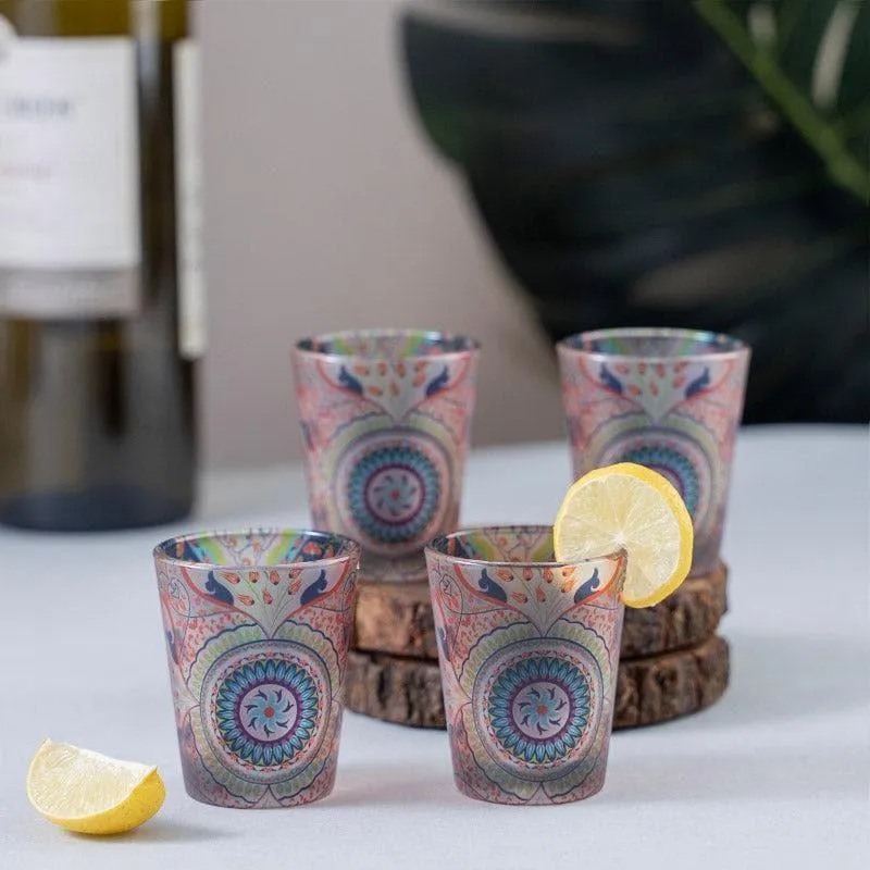 Turkish Tale Shot Glass (Pink & Blue) (30 ml) - Set Of Four media 1