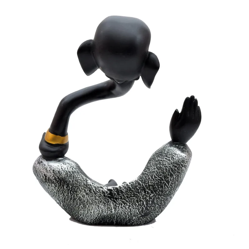 Ganapati Glow Resin Idol - Black media 4