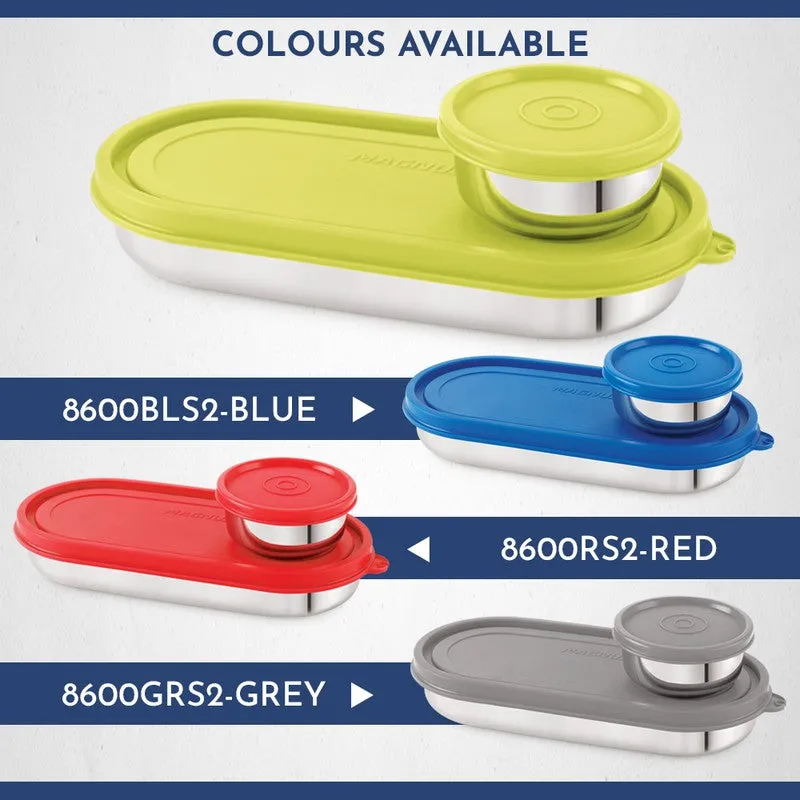 Elvra Go Lunch Box (100 mL,450 mL) - Two Piece Set media 9