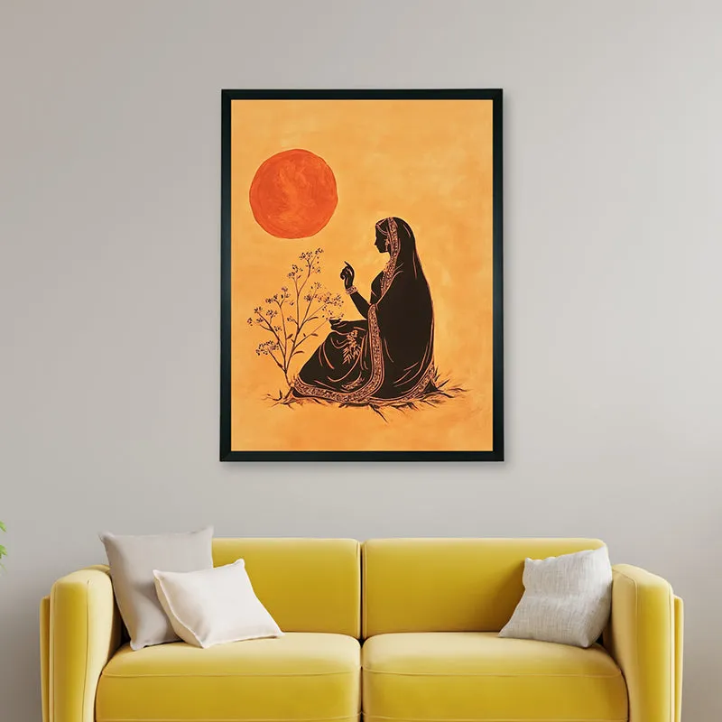 Thoughts Of Dusk Canvas Wall Art With Resin Frame media 5