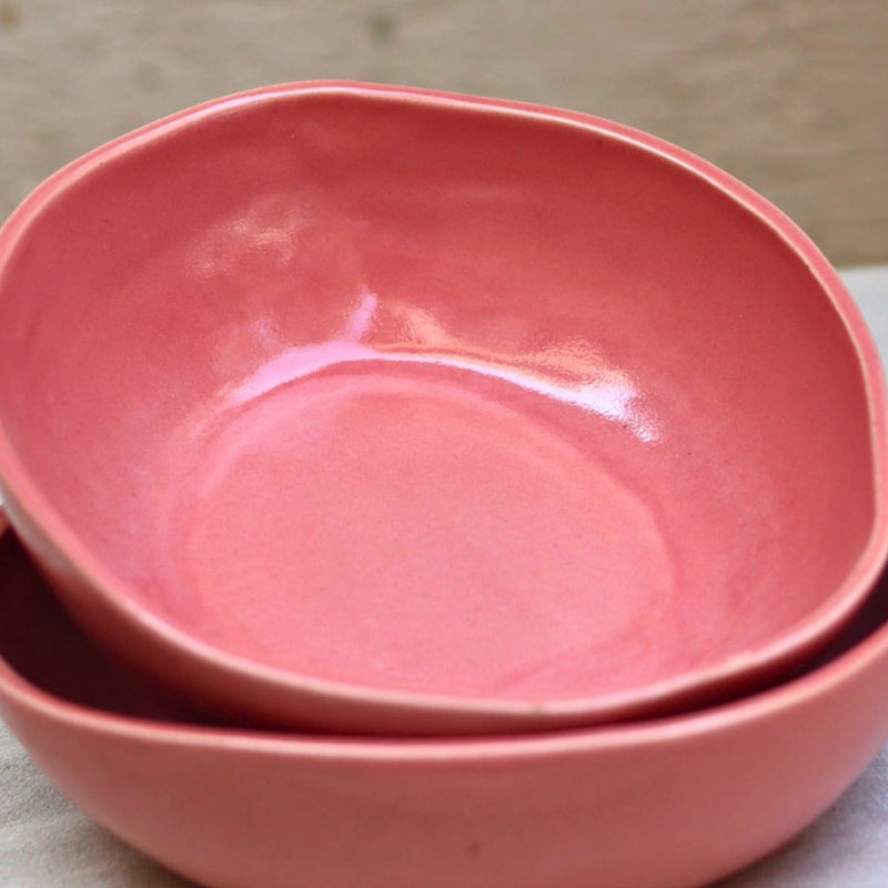 Pietro Ceramic Serving Bowl (Pink) - 550 mL media 4