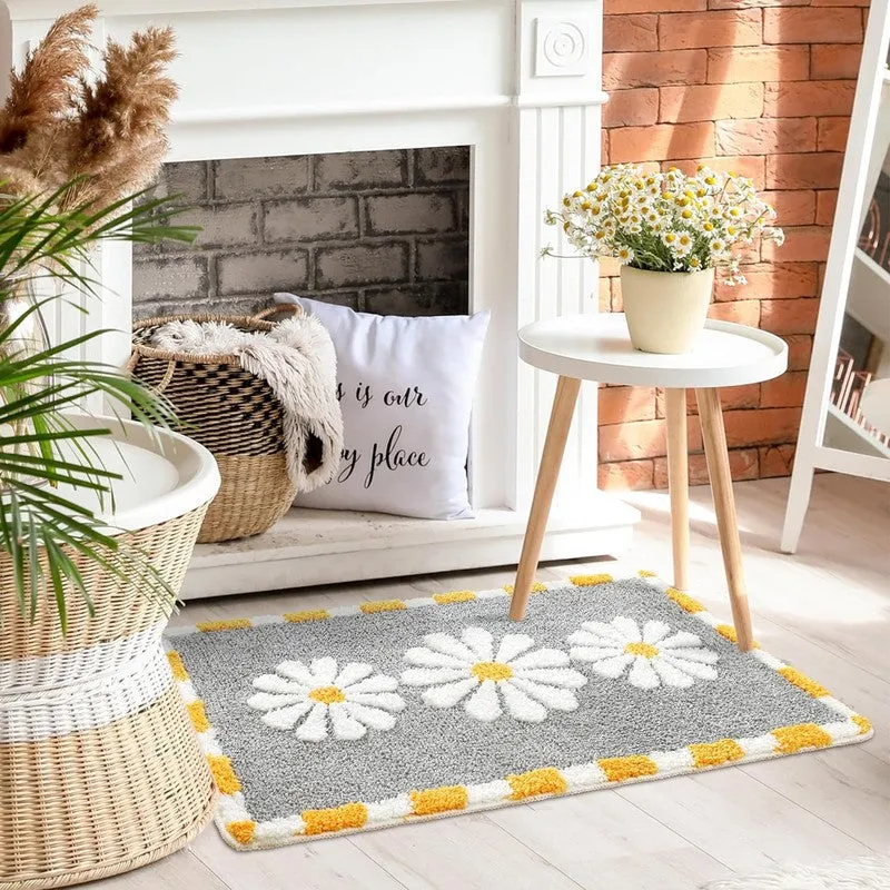 Pewter Blossom Meadow Calm Bathmat media 4