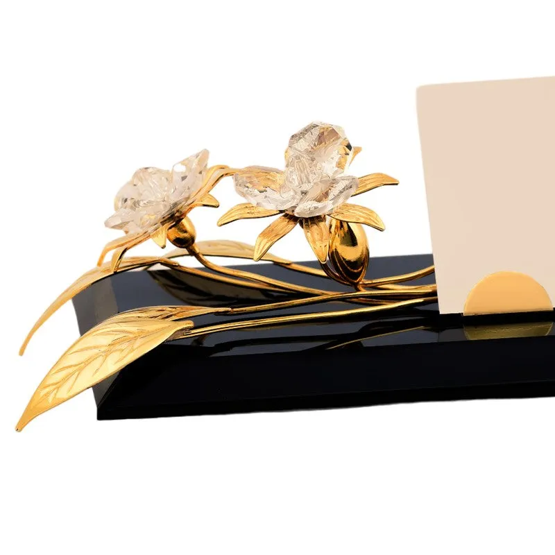 Noir Edge 24K Gold Plated Mild Steel Desk Organizer media 5