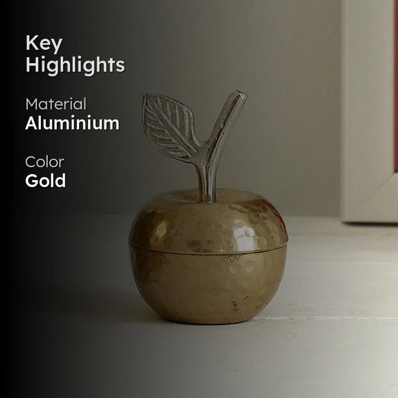 Grand Apple Accent Bowl - Gold media 2