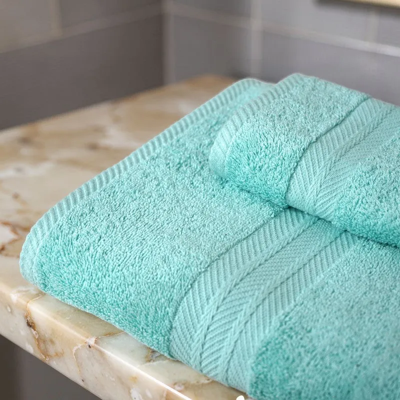 PlushAura Cotton Bath Towel (Aqua) media 7