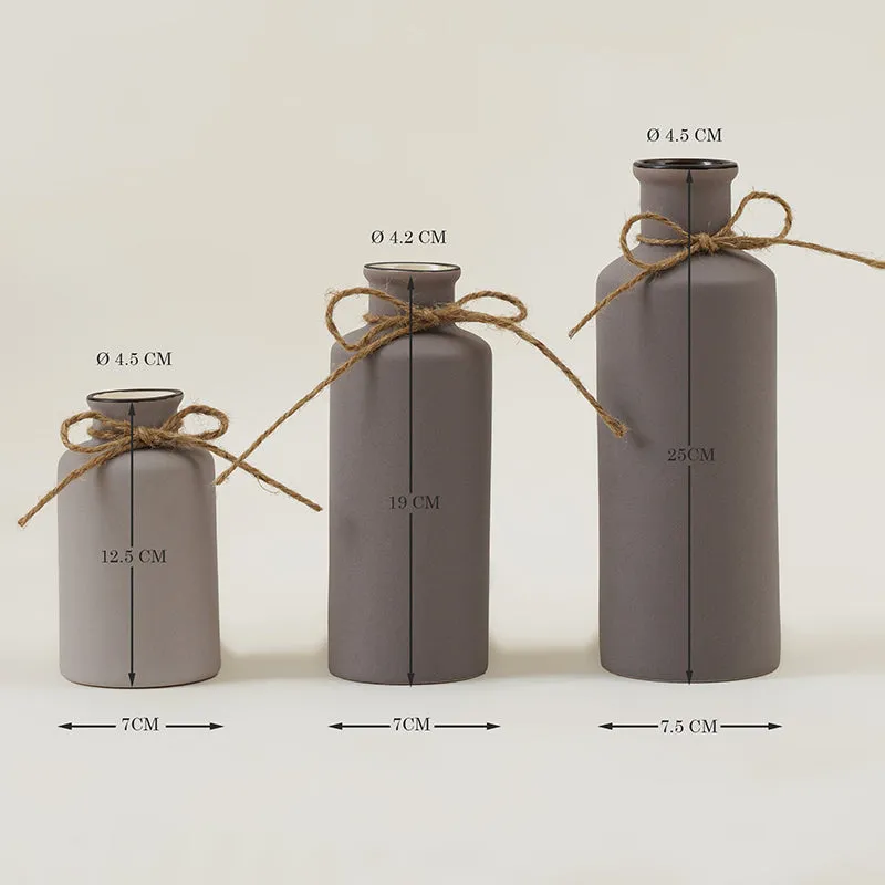 Alnira Bottle Vase (Grey) - Set Of Three media 5