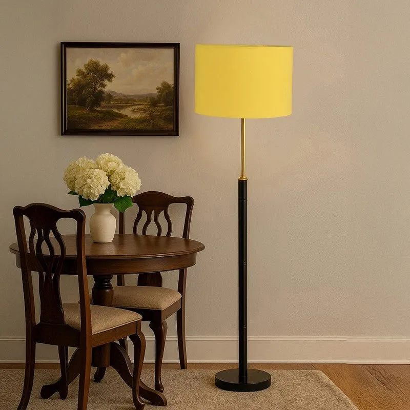Nordic Glow Wooden Floor Lamp - Yellow media 4