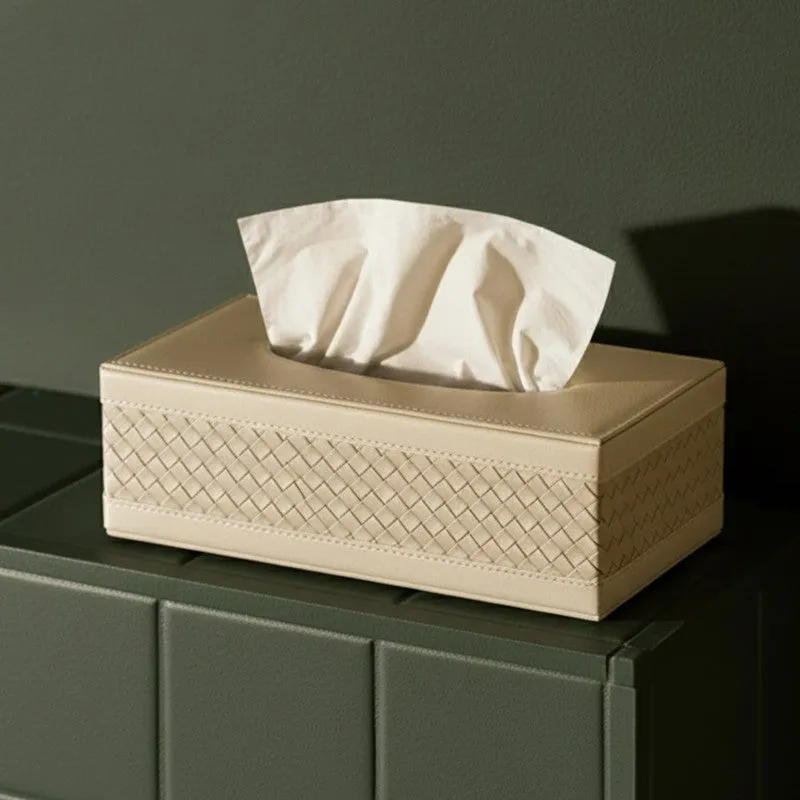 AarviDecor Nesto Faux Leather Tissue Holder media 4
