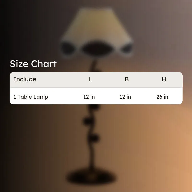 Stellarae Cotton Table Lamp With Iron Base - Ivory media 8