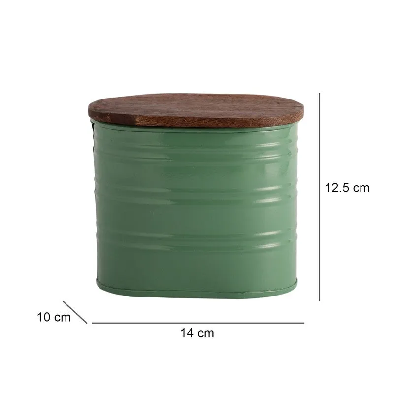 Pantry Pal Containers With Lid (Green,1000 mL Each) - Set Of Three media 8