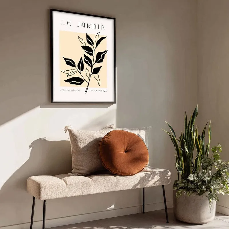 Foliage Canvas Wall Painting With Black Frame media 4