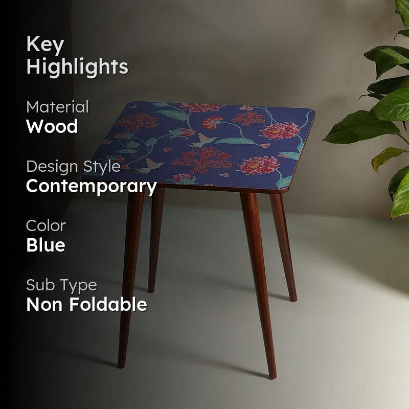 India Circus Wood Zinnian Square Side Table media 2