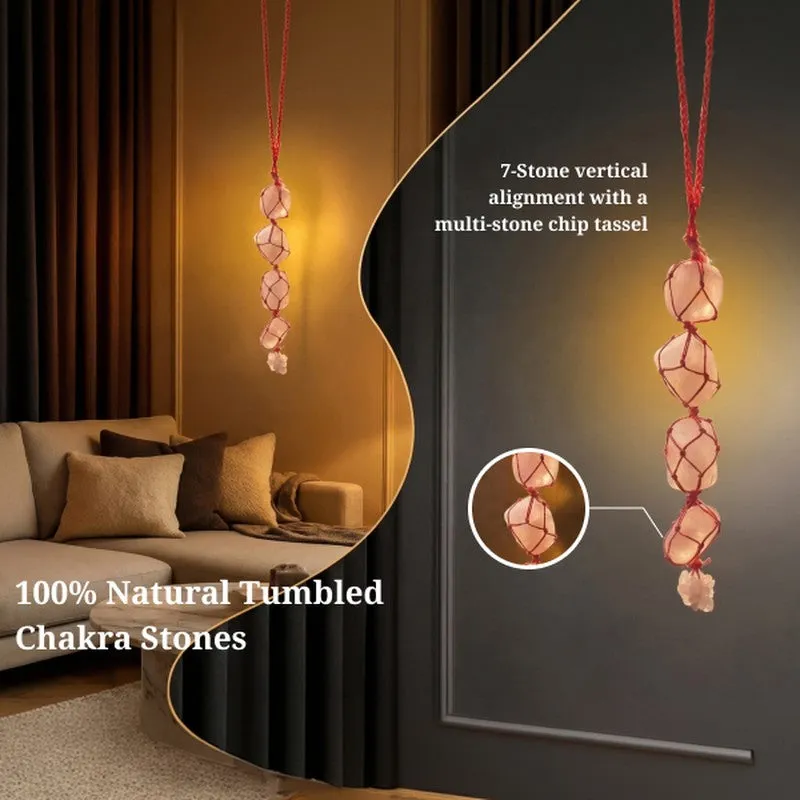 Zen Drive Spiritual Crystal Wall Accent - White & Pink media 5