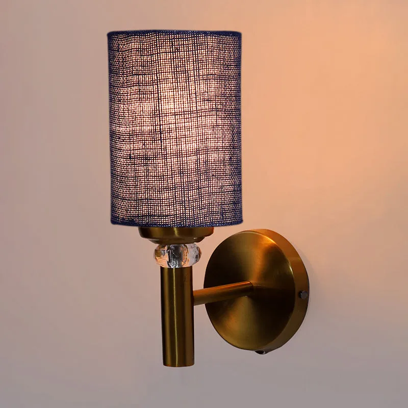 Sienna Jute Wall Lamp - Blue media 4