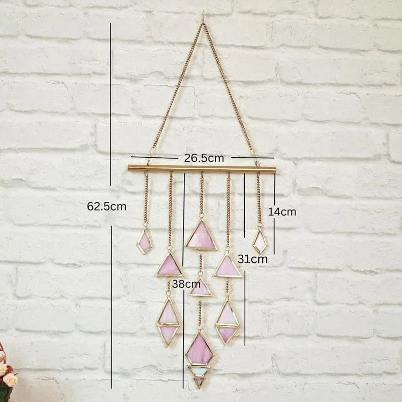 Bendora Suncatcher MDF & Glass Wall Hanging - Pink media 4
