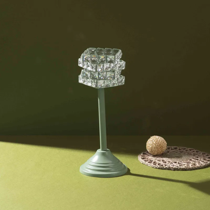 Luxe Prism Candle Holder (Green) - Set Of Two media 3