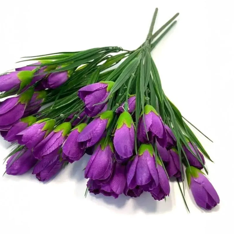 Vibrant Faux Flowers (Purple) Long-Lasting Beauty media 6