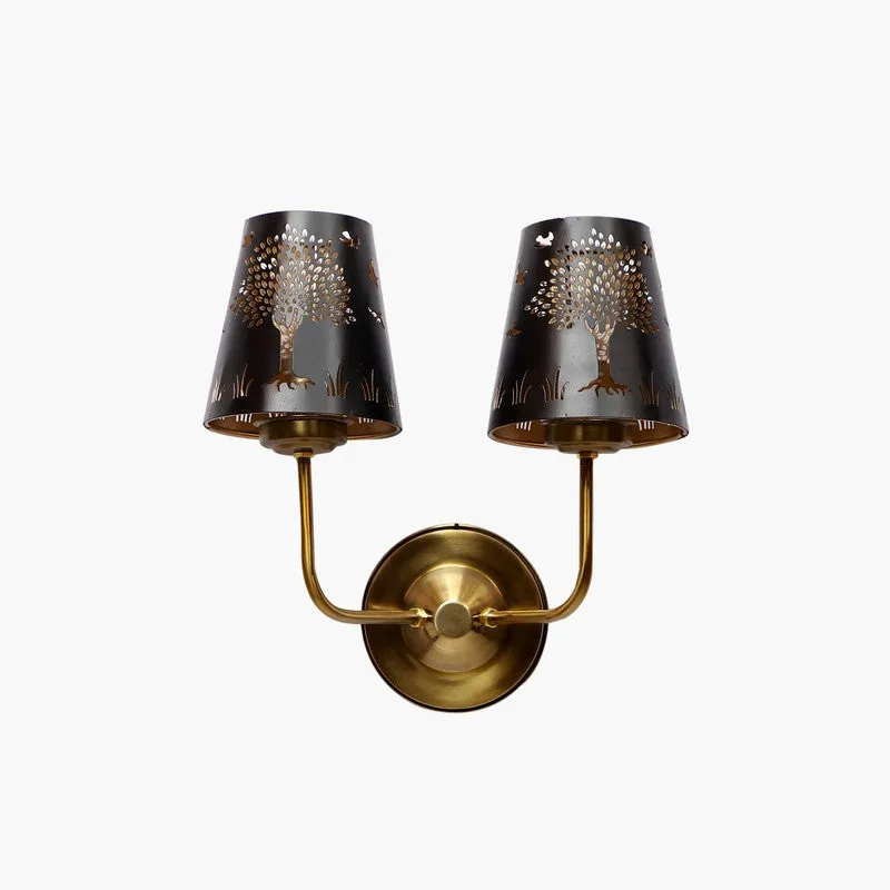 AuraCut Tree Duo Metal Wall Lamp media 5