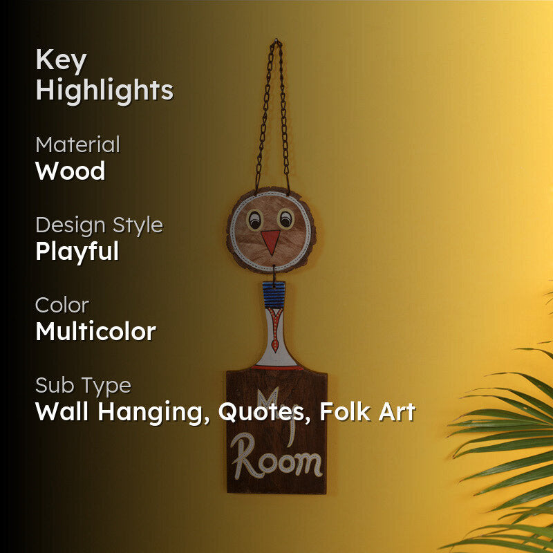 My Room Handcrafted Wooden Wall Accent media 2