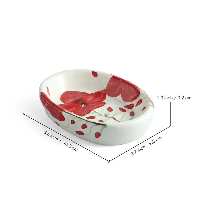 Scarlet Bloom Bathroom Set - Three Piece Set media 7