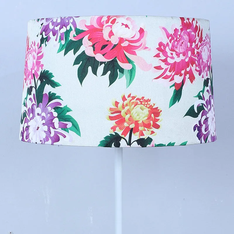 Miyabi Printed Metal Floor Lamp - White media 4