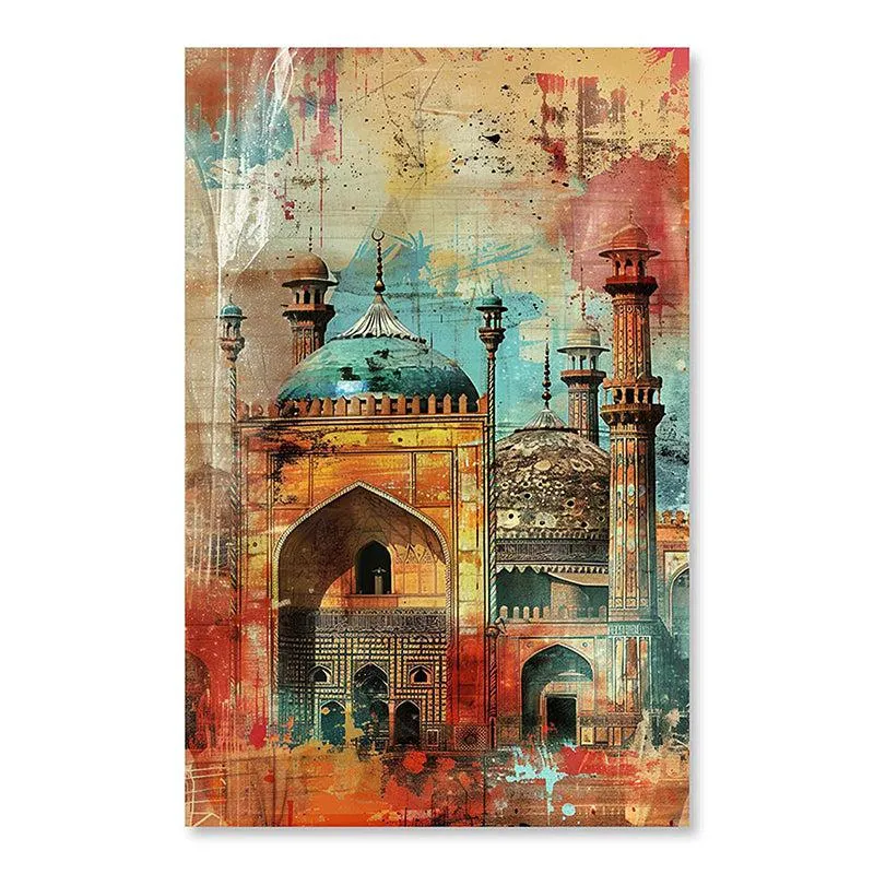 Mehal-E-Rang Canvas Traditional Wall Art media 5