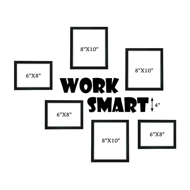Memory Mosaic "Work Smart" Synthetic Photo Frame - Seven Piece Set media 7