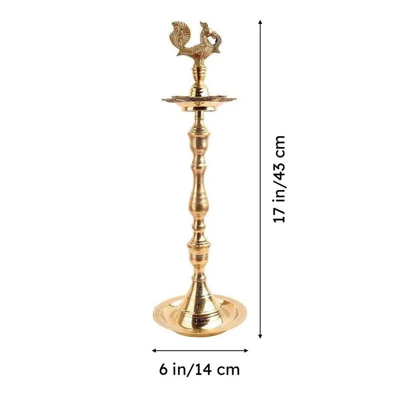 Heritage Mayur Brass Lamp media 6