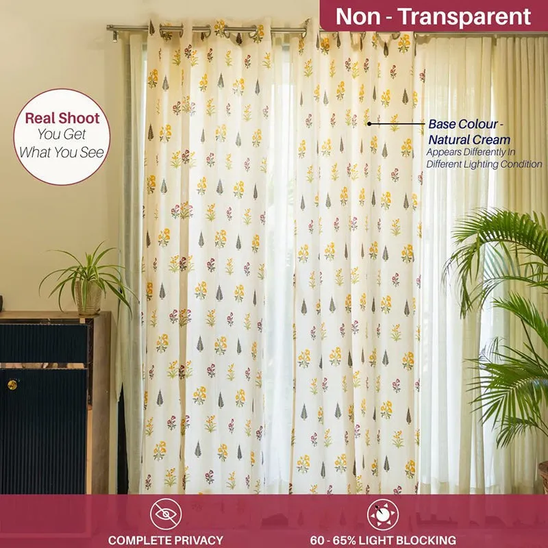 Urban Space High Garden Curtain (Yellow) - Set Of Two media 5