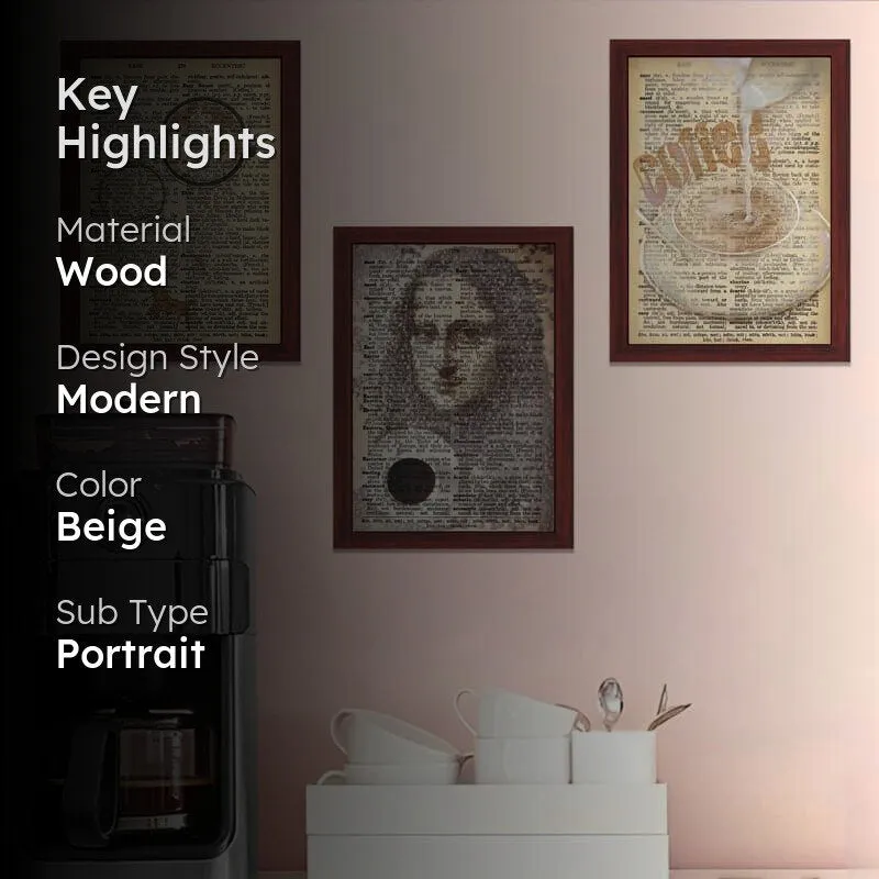 Mona Lisa Glory Wall Art - Set Of Three media 2