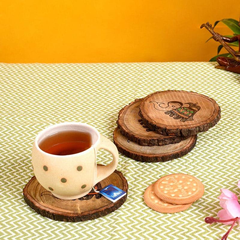 Haathi Tribal Coaster - Set Of Four media 3