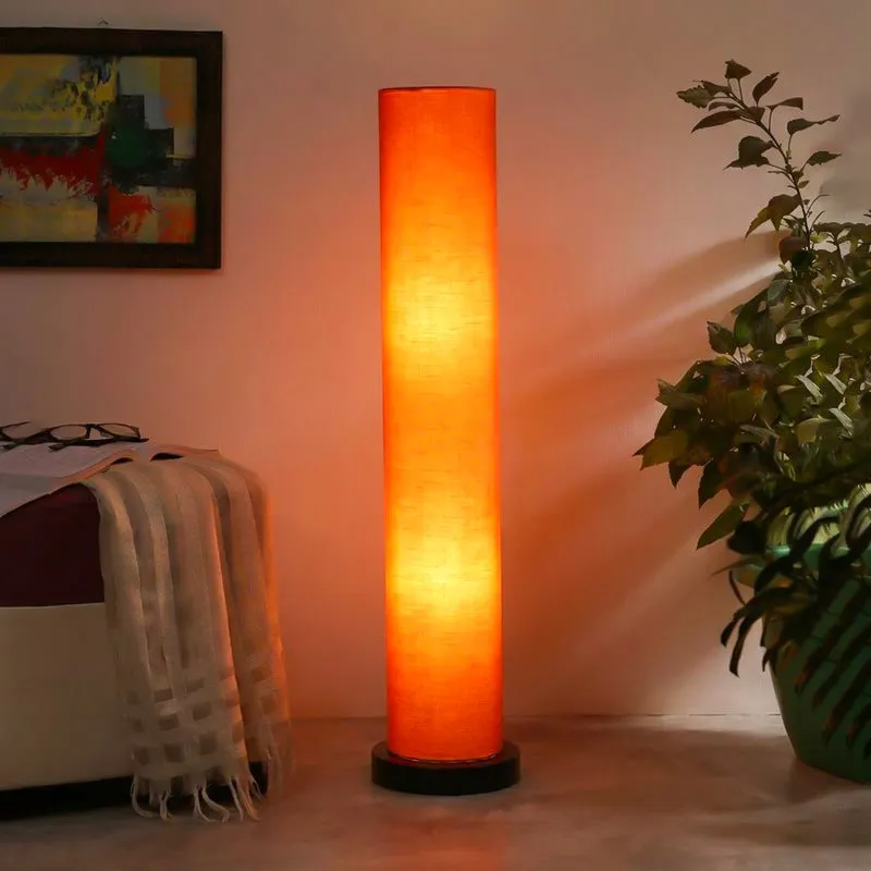 Balloon Fabric Floor Lamp - Orange media 4