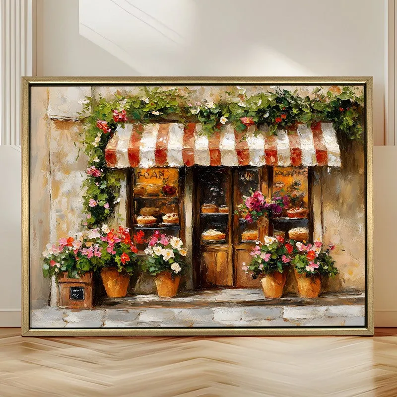 Floral Window Canvas Wall Painting With Frame media 4