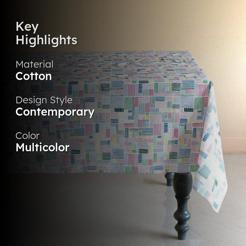 Feast Cotton Table Cover - Eight Seater media 2