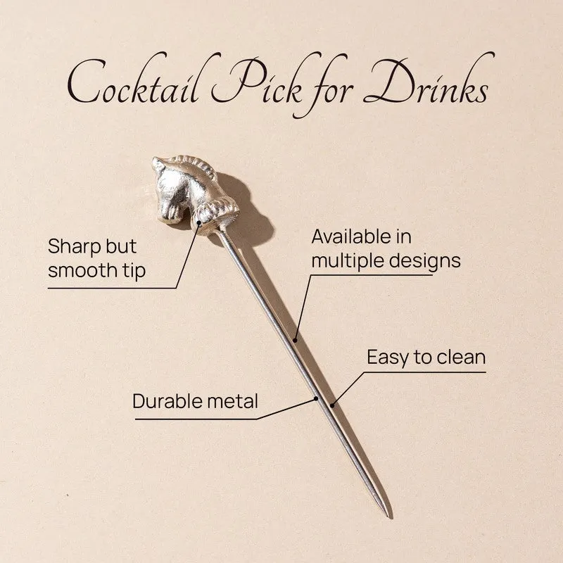 Garnish Needle Stainless Steel Cocktail Pick - Silv media 4