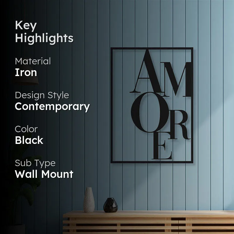 Amore Black Iron Wall Accent media 2