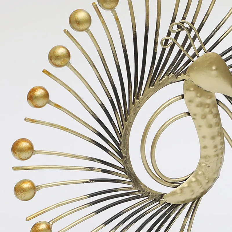 Aurum Plume Metal Showpiece media 4