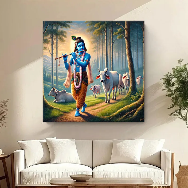 Govardhana Poly Canvas Wall Painting media 1