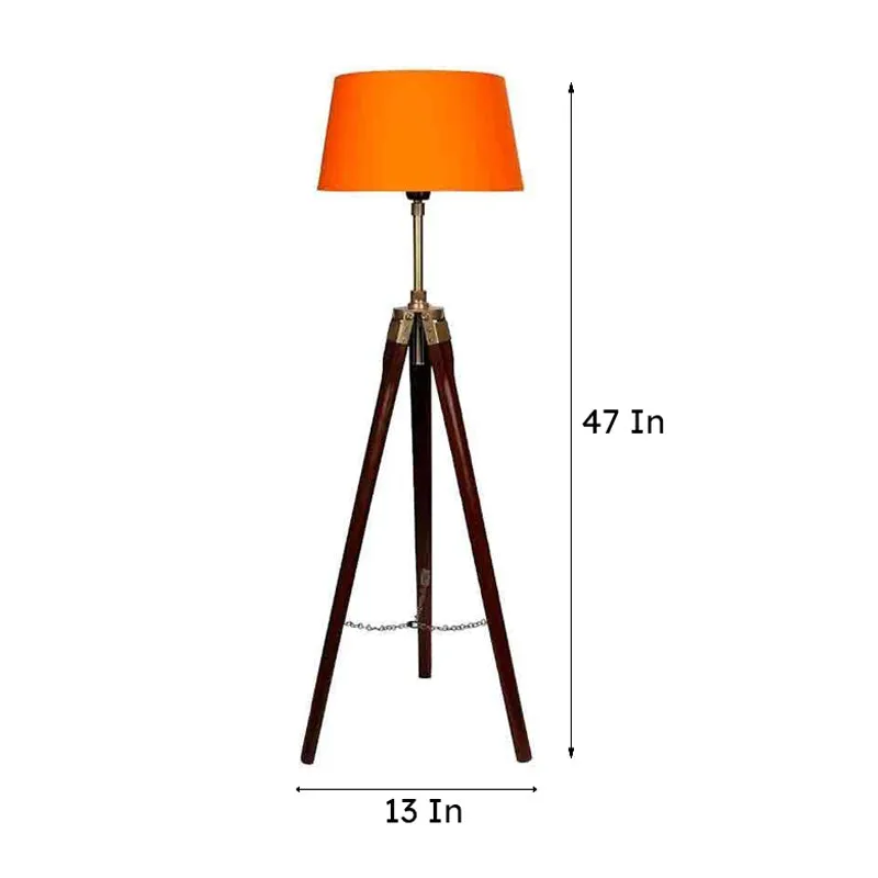 Chouette Tripod Floor Lamp - Orange media 8